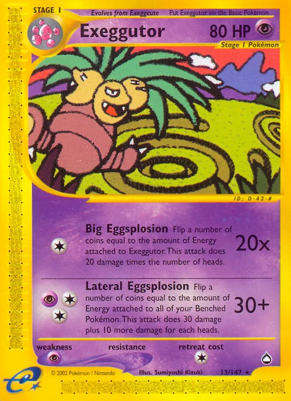 Exeggutor #13 – Aquapolis