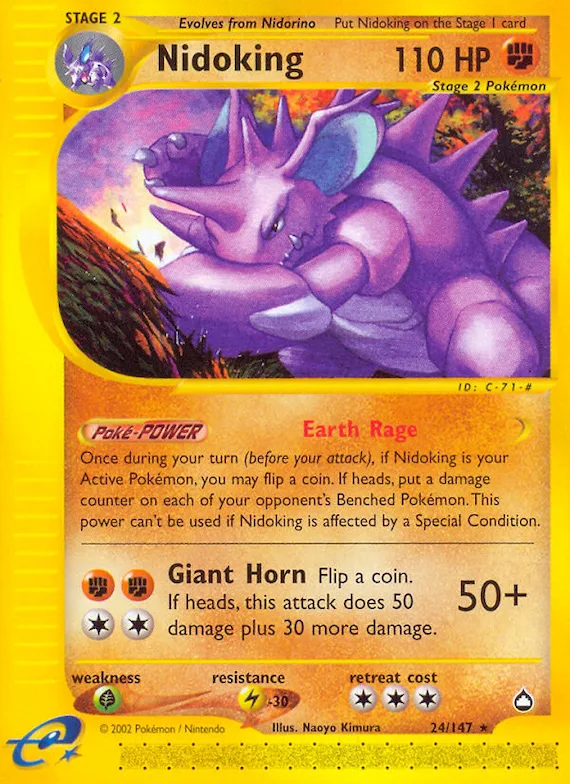 Nidoking #24 – Aquapolis