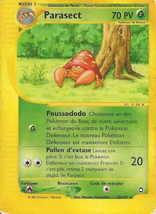 Parasect n° 27 – Aquapolis