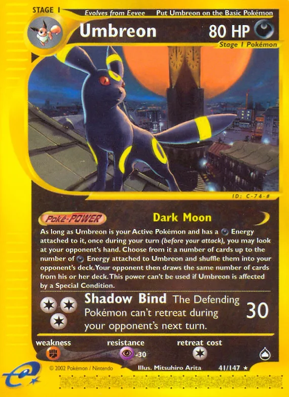 Umbreon #41 – Aquapolis