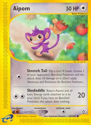 Aipom #67 – Aquapolis