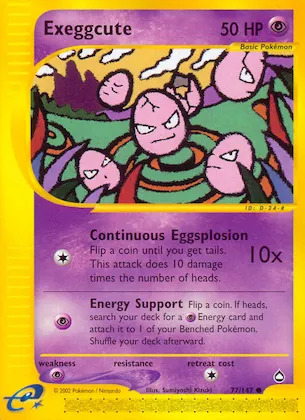 Exeggcute #77 – Aquapolis