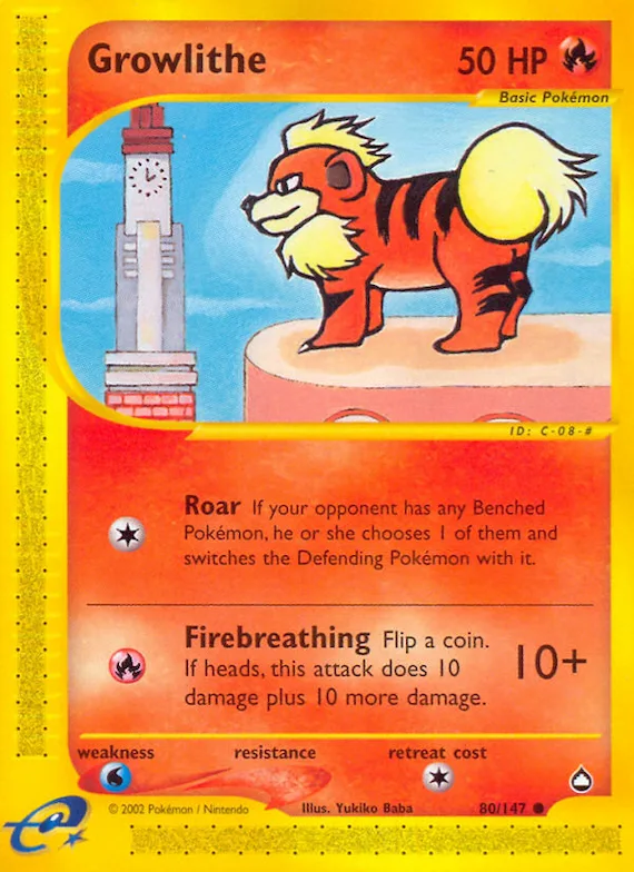 Growlithe #80 – Aquapolis