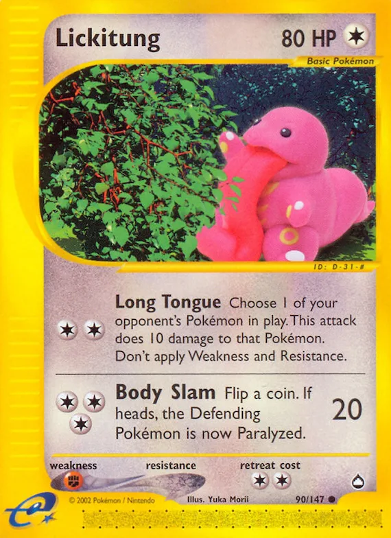 Lickitung #90 – Aquapolis