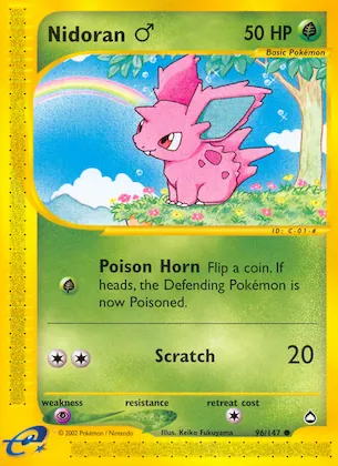 Nidoran ♂ #96 – Aquapolis