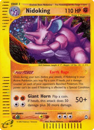 Nidoking #H18 – Aquapolis