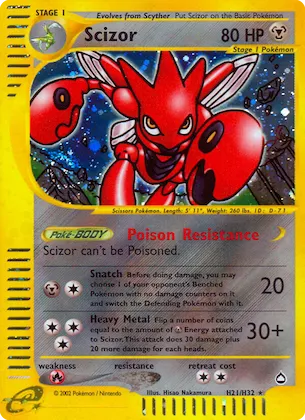 Scizor #H21 – Aquapolis