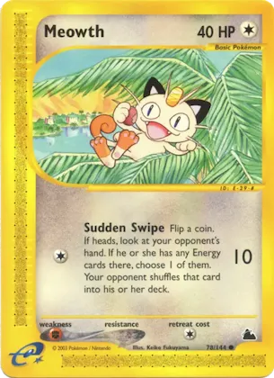 Meowth n° 78 – Skyridge