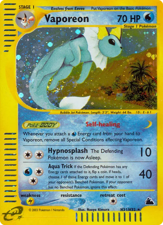 Vaporeon #H31 – Skyridge