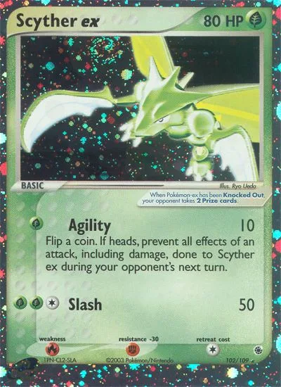 Scyther ex #102 – Ruby & Sapphire