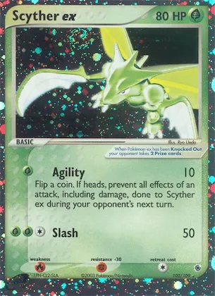 Scyther ex #102 – Ruby & Sapphire
