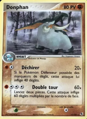 Donphan n° 17 – EX Rubis & Saphir