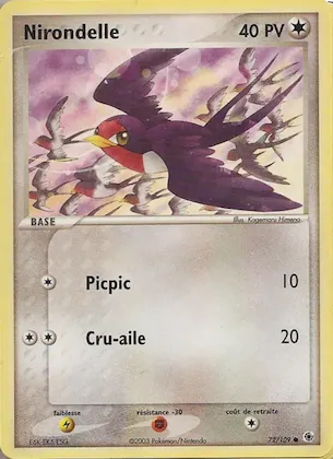 Nirondelle n° 72 – EX Rubis & Saphir