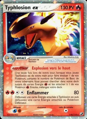 Typhlosion ex n° 110 – EX Forces Cachées