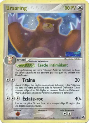 Ursaring n° 18 – EX Forces Cachées