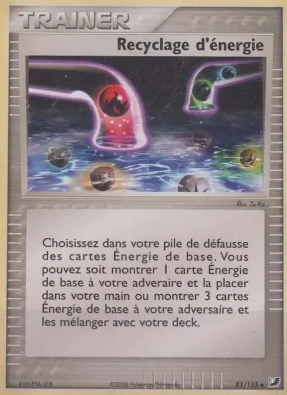 Recyclage d'énergie 81 – EX Forces Cachées