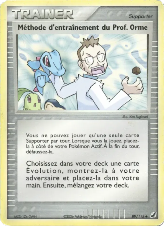 Méthode d'entraînement du Prof. Orme 89 – EX Forces Cachées