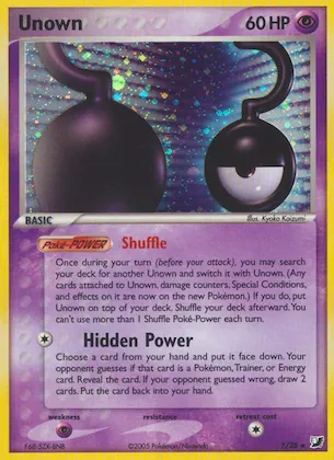 Unown n° ? – EX Forces Cachées