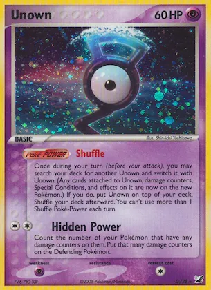 Unown Nr. G – EX Verborgene Mächte