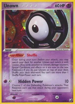 Unown Nr. U – EX Verborgene Mächte