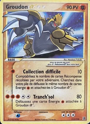 Groudon ☆ n° 111 – EX Espèces Delta