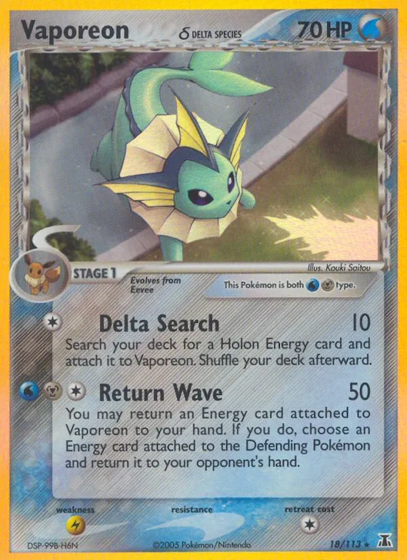 Vaporeon δ #18 – Delta Species