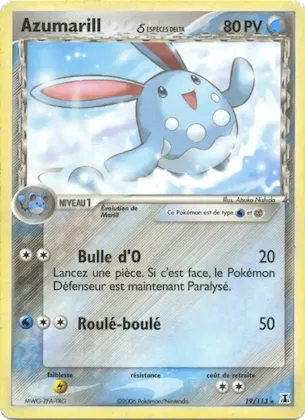 Azumarill δ n° 19 – EX Espèces Delta