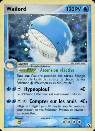 Wailord n° 14 – EX Créateurs de légendes