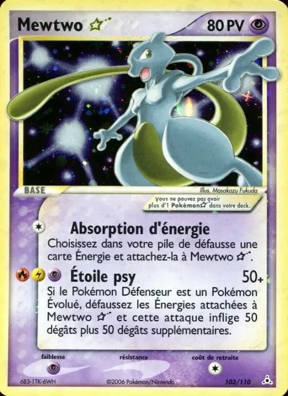 Mewtwo ☆ 103 – EX Fantômes Holon