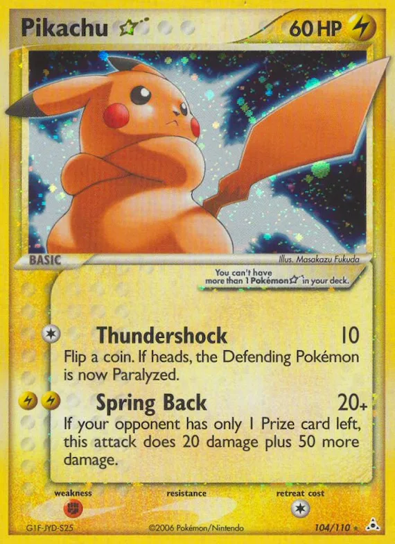 Pikachu ★ #104 – Holon Phantoms