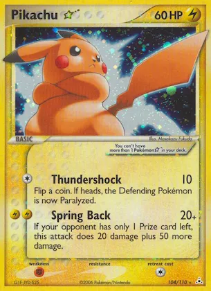 Pikachu ★ #104 – Holon Phantoms