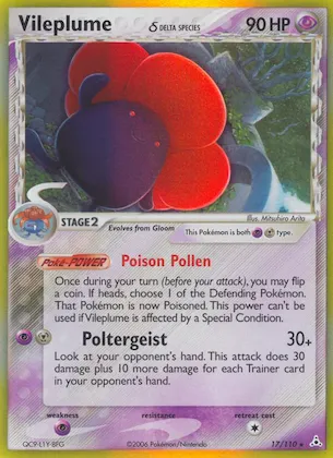 Vileplume δ #17 – Holon Phantoms