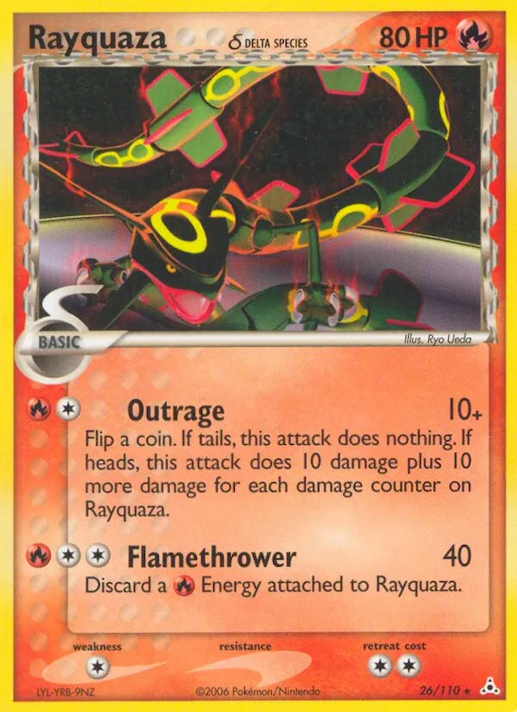 Rayquaza δ #26 – Holon Phantoms