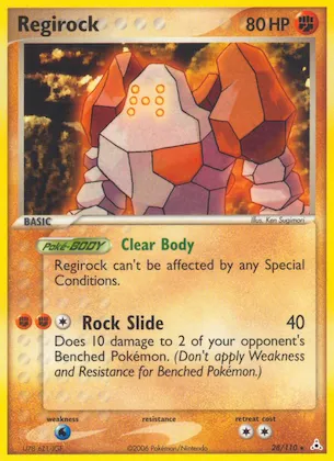 Regirock Nr. 28 – EX Holon Phantoms