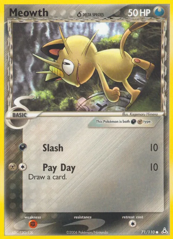 Meowth δ #71 – Holon Phantoms