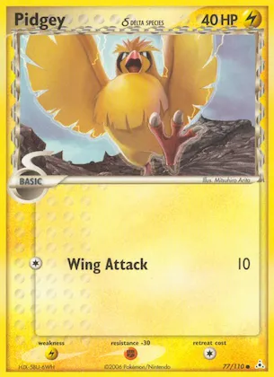 Pidgey δ #77 – Holon Phantoms