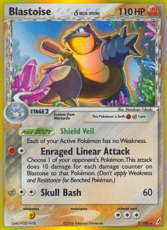 Blastoise δ #2 – Crystal Guardians
