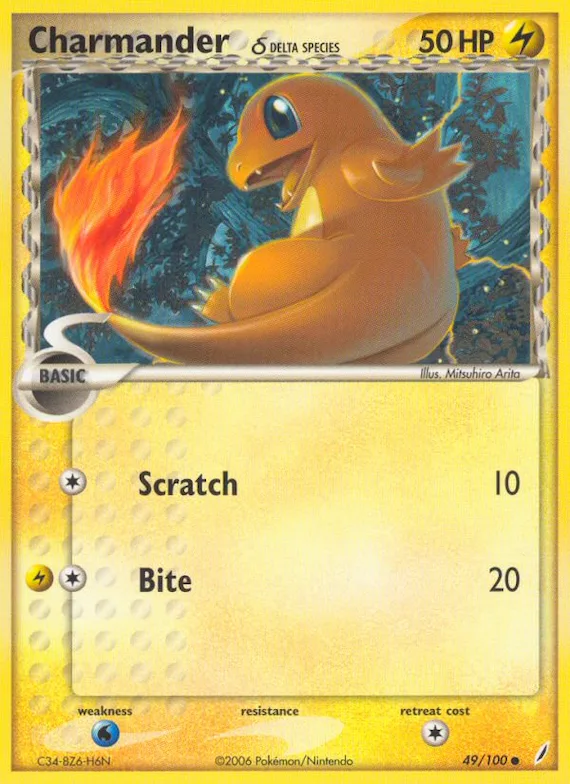 Charmander δ #49 – Crystal Guardians