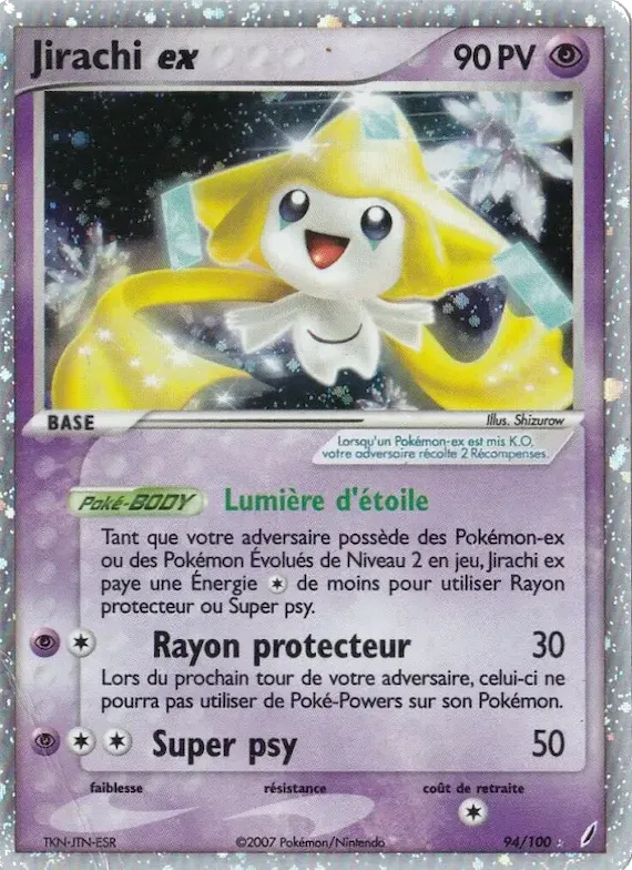 Jirachi ex 94 – EX Gardiens de Cristal