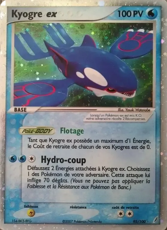 Kyogre ex 95 – EX Gardiens de Cristal