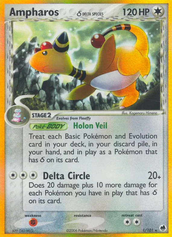 Ampharos δ #1 – Dragon Frontiers