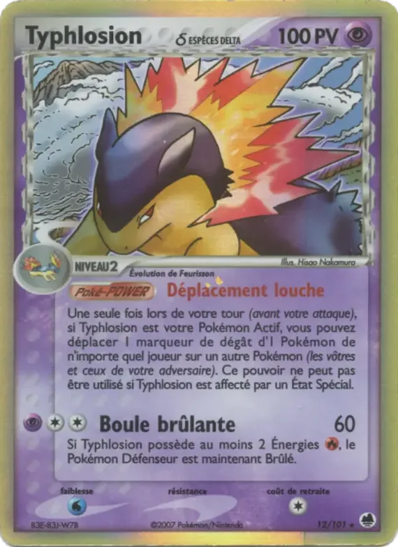 Typhlosion δ 12 – EX Île des Dragons