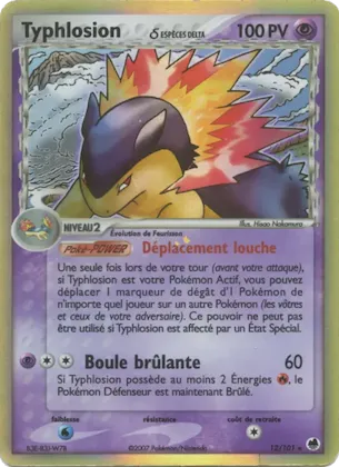 Typhlosion δ n° 12 – EX Île des Dragons