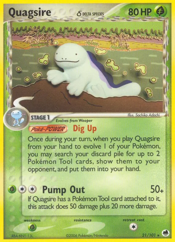 Quagsire δ #21 – Dragon Frontiers