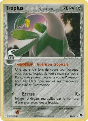 Tropius δ n° 23 – EX Île des Dragons