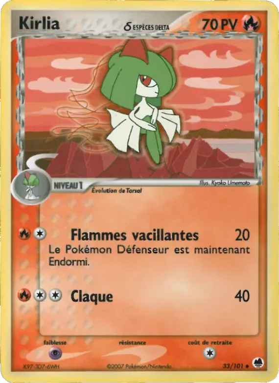 Kirlia δ 33 – EX Île des Dragons