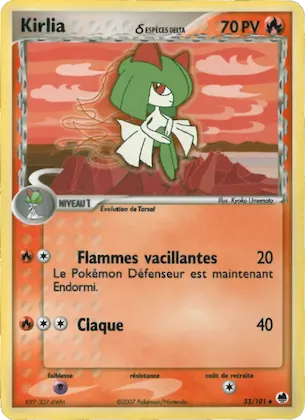 Kirlia δ n° 33 – EX Île des Dragons