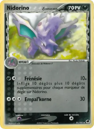 Nidorino δ n° 35 – EX Île des Dragons