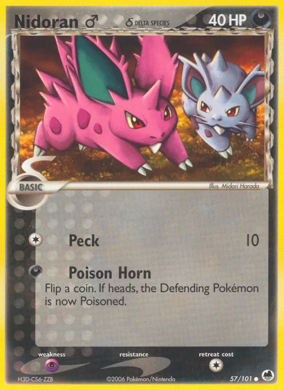 Nidoran ♂ δ #57 – Dragon Frontiers