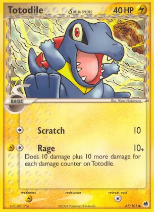 Totodile δ #67 – Dragon Frontiers